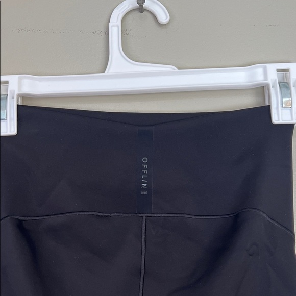 Offline by Aerie Real Luxe Street Bike Shorts Black High Rise 7” Inseam Small - Picture 4 of 7